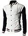 H2H Mens Slim Fit Varsity Baseball Bomber Cotton Lightweight Premium Jacket
