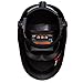 Red Solar Power Auto Darkening Welding Helmet Large View (3.66