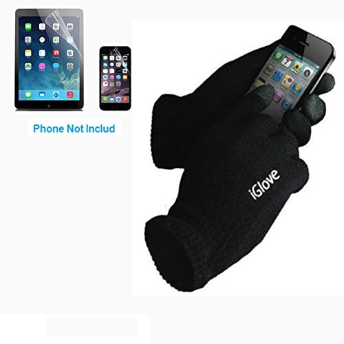 Nacodex 2pcs/pair Iglove [ Free Size ] Cool Screen Touch Gloves Warm Unisex Winter Gloves for Apple Iphone 6 4.7'' / Plus 5.5'' / Ipad / Samsung Galaxy S5 S4 Note 4/3/2 Tablet