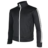 myglory77mall Men's Running Jogging Track Suit Warm Up Jacket Gym Training Wear