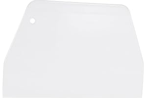 ULTECHNOVO Large Cake Scraper and Pastry Smoother Tools - 2 Pack Flexible Plastic Dough Cutter for Bread Making, Icing Scrape