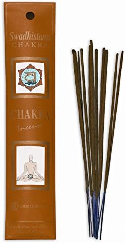 Fiore D'Oriente 2nd Chakra Incense Swadhistana 8 Sticks in Orange Packaging