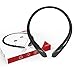Upgrade V4.1 Bluetooth Headphones Wireless Neckband Headset Retractable Earbuds Sports Sweatproof HD Stereo Noise Cancelling Earphone w/Mic for Iphone and Android Cellphones (Black)