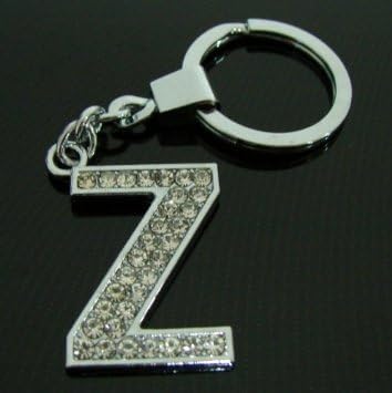 Diamante Letter Z Keychain