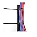 50 x Black Push Mount Winged Cable Ties 100mm x 2.5mm Car Chassis Zip Tie Fixing