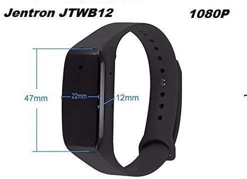 Jentron Spy Bracelet Camera Hidden Camera in Wrist band 12MP Picture Shooting 1080P Full HD Video Recording JTWB12