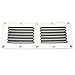 Amarine Made Stainless Steel Stamped Louvered Vent - Rectangular-4-1/2 X 9