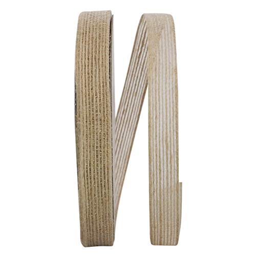 Reliant Ribbon Natural Way Ribbon, 5/8 Inch X 25 Yards, Natural