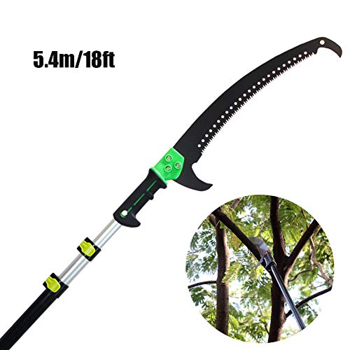 HE TUI Teleskop Astsäge Set, Ausziehbar Long Reach Baumsägen ToolsProfessional 5.4m/7.2m Verwendet In Verschönern…