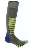 Eurosocks 0412 Ski Supreme OTC Ski Socks With MicroSupreme Moisture Control - Pairs (Small) Gray