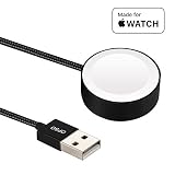 [ Apple MFi Certified ] Apple Watch Charger, OPSO Nylon Braided Magnetic Charging Cable Compatible with Apple Watch/iWatch 38mm 42mm - 1.0 Feet (0.3 Meter)