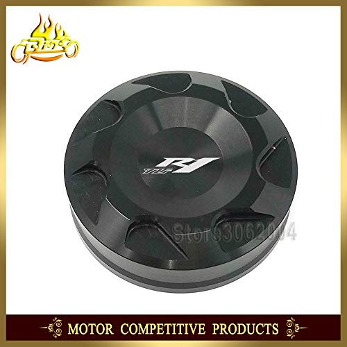 Wincom Dishman Automobiles & Motorcycles Front Brake Master Cylinder Fluid Reservoir Cover Oil Cap Motorcycle for Yamaha YZF-R1 YZF R1 Yzfr1 2004-2015 2014 2013 2012 CNC - (Color: Red)
