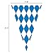 230 Feet Oktoberfest Bavarian Pennant Banner - Hanging Check Flag German Themed Party Decoration