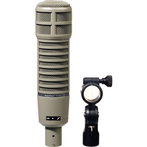 ElectroVoice RE20 Microphone Kit with Shockmount, TwoSection Broadcast Arm and Microphone