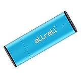 aLLreLi CP00341 2-in-1 8GB USB Digital Audio Voice Recorder [Blue] - Portable Rechargeable Spy Dictaphone & USB 2.0 Flash Drive for Recording Interviews, Meetings and Students Learning