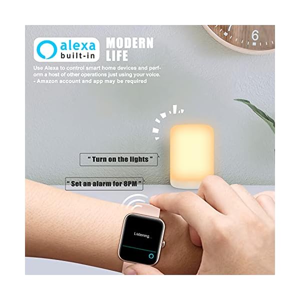 LIFEBEE-Smart-Watch-For-Women-Men-169-Full-Touch-Fitness-Watch-14-Sport-Modes-5ATM-Running-Watch-With-Heart-Rate-Blood-Oxygen-Monitor-Alexa-Built-in-Swim-GPS-Smart-Watches-For-Iphone-Android LIFEBEE Smart Watch For Women Men, 1.69'' Full Touch Fitness Watch, 14 Sport Modes 5ATM Running Watch With Heart Rate…