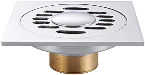 ARAYACY Fine Copper Chrome-Plated Washing Machine Floor Drain/Balcony Anti-Bacterial Dual-Use Drainage Cover Bathroom Drainer