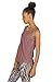icyzone Yoga Tops Activewear Workout Clothes Open Back Fitness Racerback Tank Tops for Women (S, Grey/Mocha)