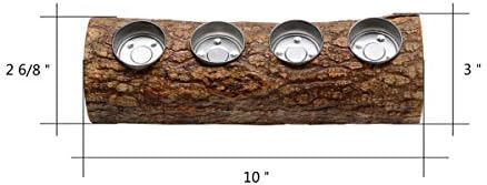 Villacera Handmade 10 Mango Wood Decorative Fireplace Log Holds