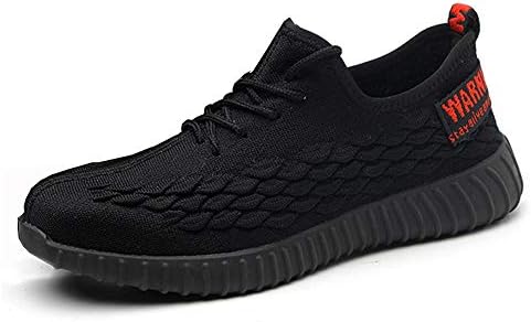 Men's Work Safety Shoes S3 Steel Toe Puncture Proof, Lightweight Non-Slip Industrial & Construction Outdoor Casual Breathable Womens Protection Footwear