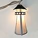 Montauk Lighthouse Plug-in String Light Lanterns - Set of 10