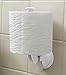 Safe-er-Grip Toilet Paper Holder; Wall Mount 2.5 Inch Suction Cup Toilet Paper Roll Holder; Modern White TP Holder