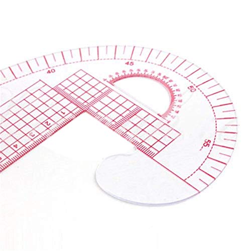 Potelin DIY Cloud Shape Ruler for Clothing Measurement Multifunctional Plastic Cutting Ruler Sowing Surveying Curve Sewing Work Tool 2 Pieces - Thumbnail 7