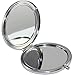 BYBART Metal Compact Mirror, 2-Sided with 2X and 1X Magnifying Handheld Makeup Mirror - Perfect for Purse Pocket Travel - Pink Gold Marble