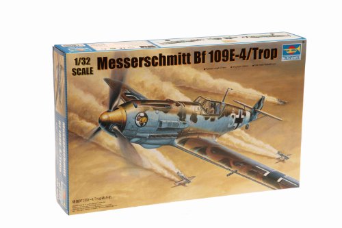 Trumpeter 1/32 Messerschmitt Bf109E4/Trop German Fighter Model Kit