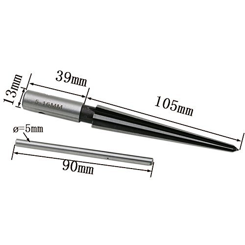 Lheng 1/8"-1/2" 3-13mm And 5mm - 16mm Bridge Pin Hole Hand Held Reamer T Handle Tapered 6 Fluted Chamfer Reaming Woodworker Cutting Tool