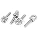 uxcell Lifting Eye Bolt M5 x 20mm Male Thread Metal for Hanging, Pack of 4