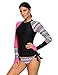 GRAPENT Women Long Sleeves Aztec UPF 50+ Rash Guard Athletic Swim Shirt Swimsuit