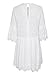 Simplee Women's Elegant Half Flare Sleeves High Waist Hollow Out Mini Dress