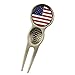PINMEI Golf Divot Tool with American Flag Golf Ball Marker