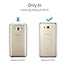 Galaxy J5 Case, SAVFY Thin Flip/Folio PU Leather Window View Case Cover for Samsung Galaxy J5 2016 - Gold [Not Fit for J5 2015]