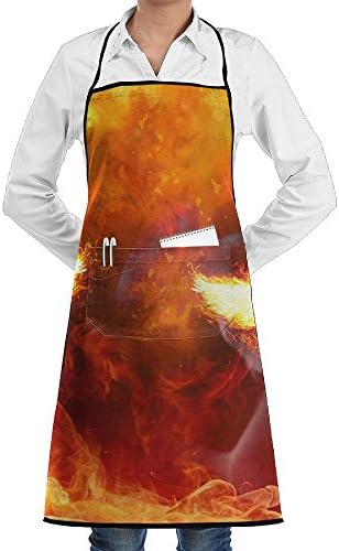 Abstract Firebirds Sewing Aprons With Pocket Kits Adjustable Home Kitchen Apron