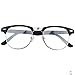Vintage Retro Classic Half Frame Horn Rimmed Clear Lens Glasses, Marrywindix Fashion Unisex Computer Glasses Frame