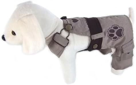 UP Collection Classic Dog Dress with Adjustable Snap Buttons, Beige, X-Small
