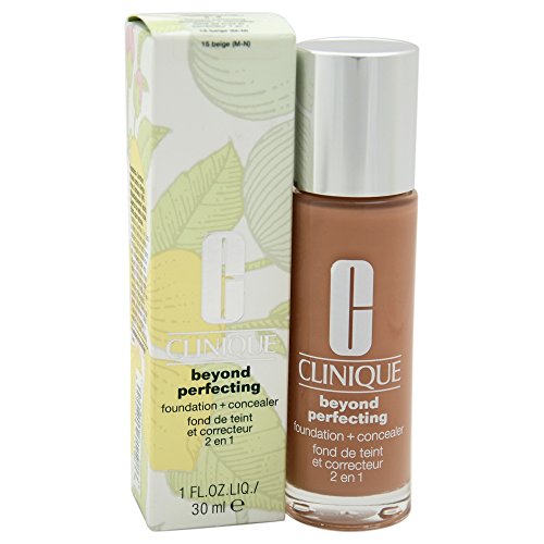 Clinique Women's Beyond Perfecting Foundation + Concealer, #15 Beige (M-N), 1 Ounce