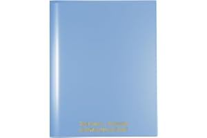 Nicky's Folders® English Communicator, Parent-Teacher Folder, Patented Tear-Resistant Flexible Plastic 2 Inside Pockets, 2 Exterior Sleeves, Letter Size Paper, Single Color(24 Pack) (Powder Blue)
