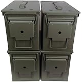 4-pack Mil Spec 50 Cal M2A1 Empty Ammo Cans New, Unstenciled