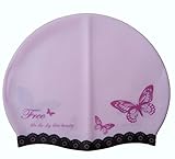 DreamHank Silicone Cute Swim Cap bathing Cap for kids,Children, Girls and Boys