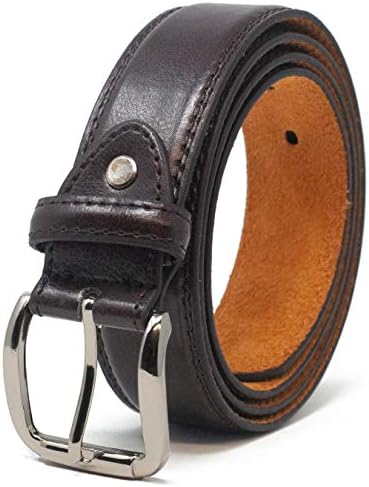 Mens Double Stitched Leather Lined Suit Trouser Belt by 'Ossi'