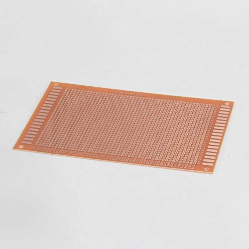 Oak-Pine 10Pcs Printed Universal Breadboard - Composite PCB Boards Single Sided Printed Circuit Board for Prototyping, Electronic Creating Projects, Prototype Kit for DIY (15x9cm / 5.9’’x 3.5’’)