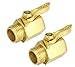 SOMMERLAND A1010 Full Flow Heavy Duty Ergonomic Garden Hose Shut Off Valve -2PK with 10 Hose Washer Pack