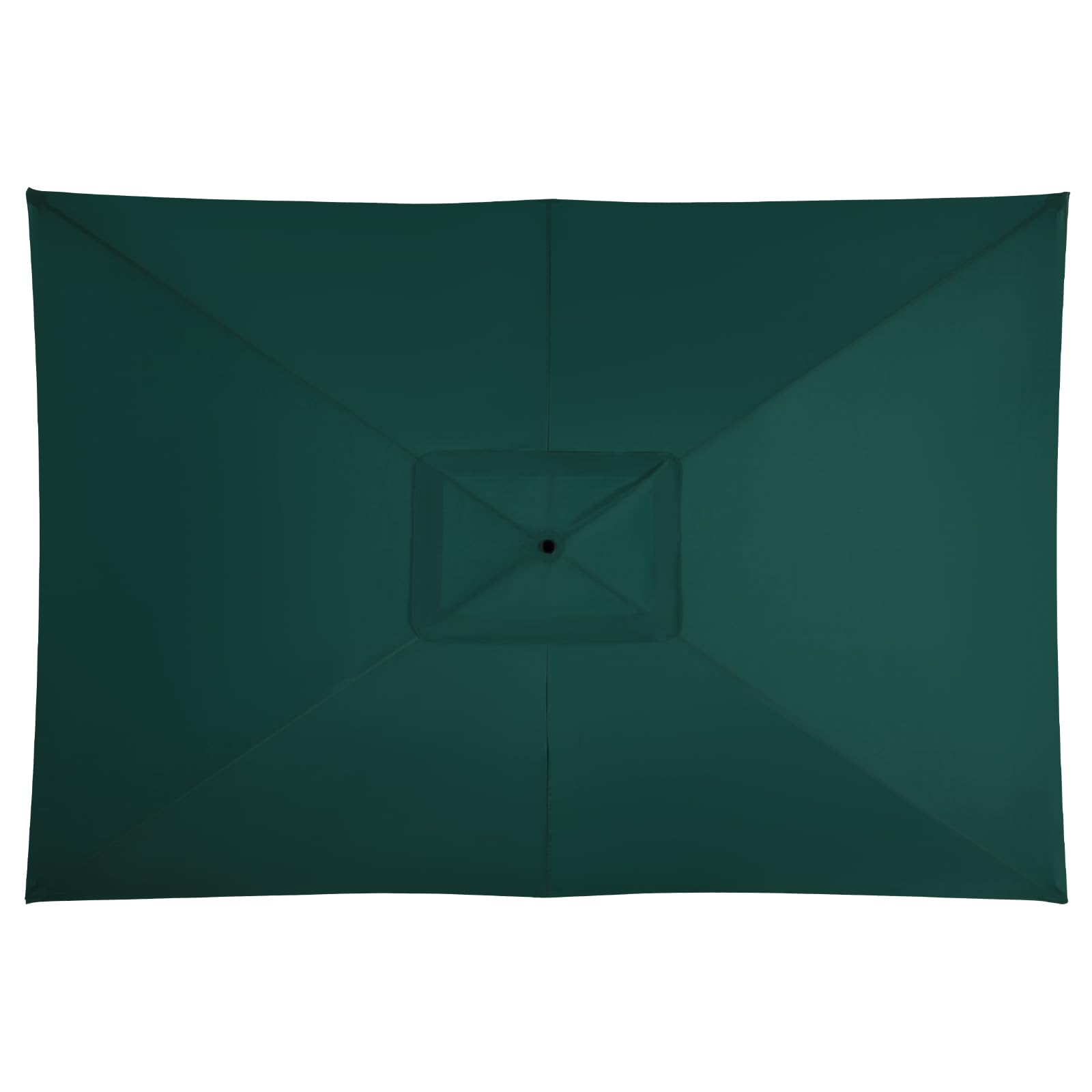 Photo 1 of YOUGE OUTDOOR 6.5X10FT Rectangular Patio Umbrella Replacement Canopy Outdoor Garden Table Umbrella Fabric Top Market Umbrella Fabric Canopy For 6 Ribs,Canopy Only (Hunter Green)