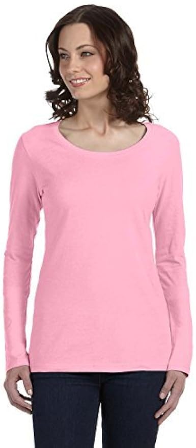 womens long sleeve scoop neck t shirt