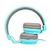 On Ear Headphones, Marvotek Stereo Headphones for Girls Wired Headphones with Mic Foldable Headphones Lightweight Headphones for Kids