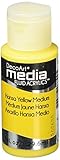 Deco Art Media Fluid Acrylic Paint, 1-Ounce, Hansa Yellow Medium