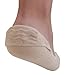 No Show Socks for Women by Jays, Extra Large Silicon Grip, 4 for the Price of 3 - Beige, Size M